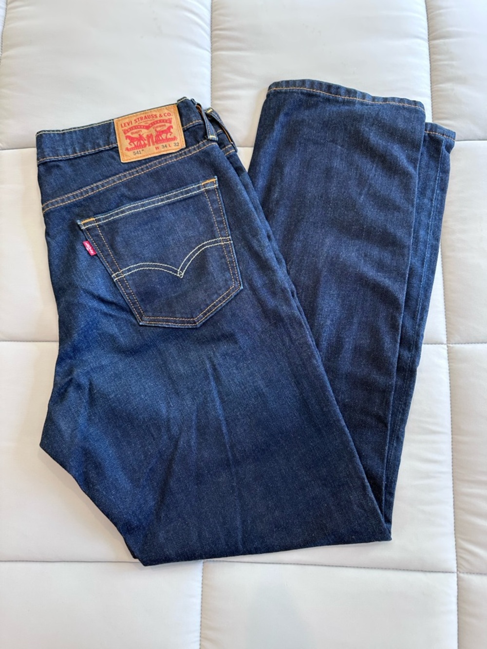 Levi's Men's Dark Blue Straight-Leg Jeans 34x32